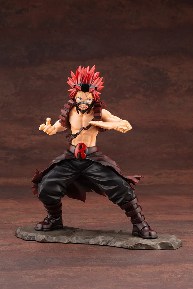 red riot statue