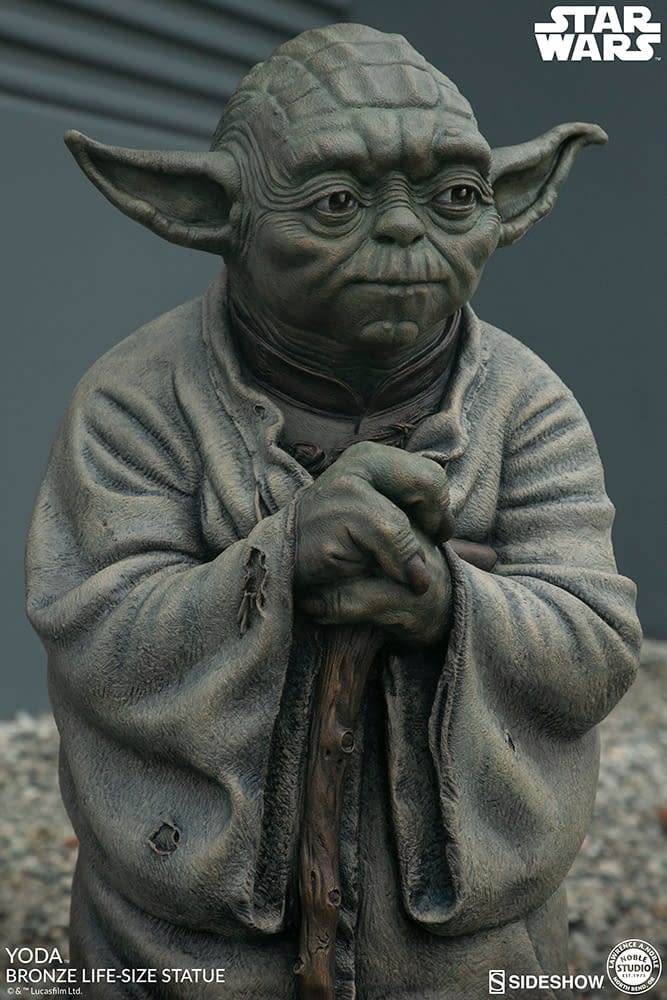 blockbuster yoda statue