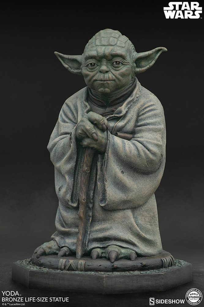 yoda bronze bronze statue by sideshow collectibles