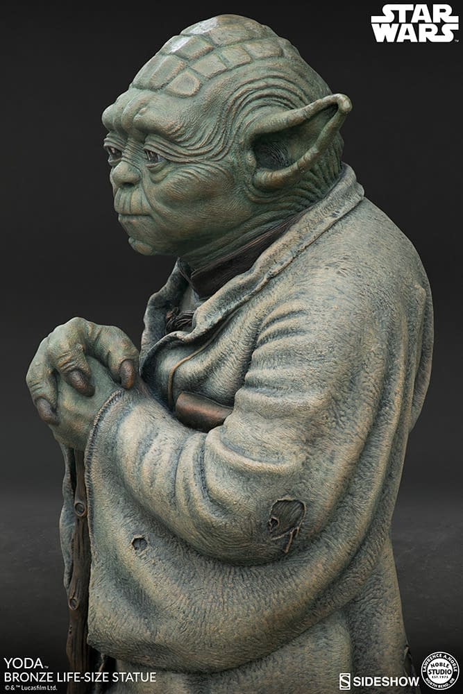 yoda bronze bronze statue by sideshow collectibles