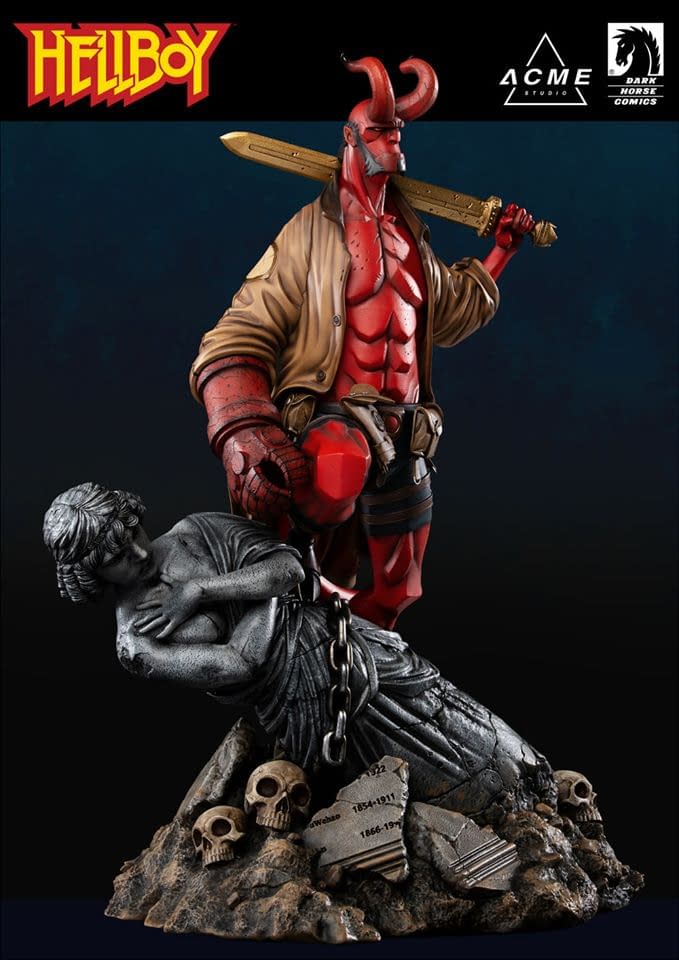 bowen hellboy statue