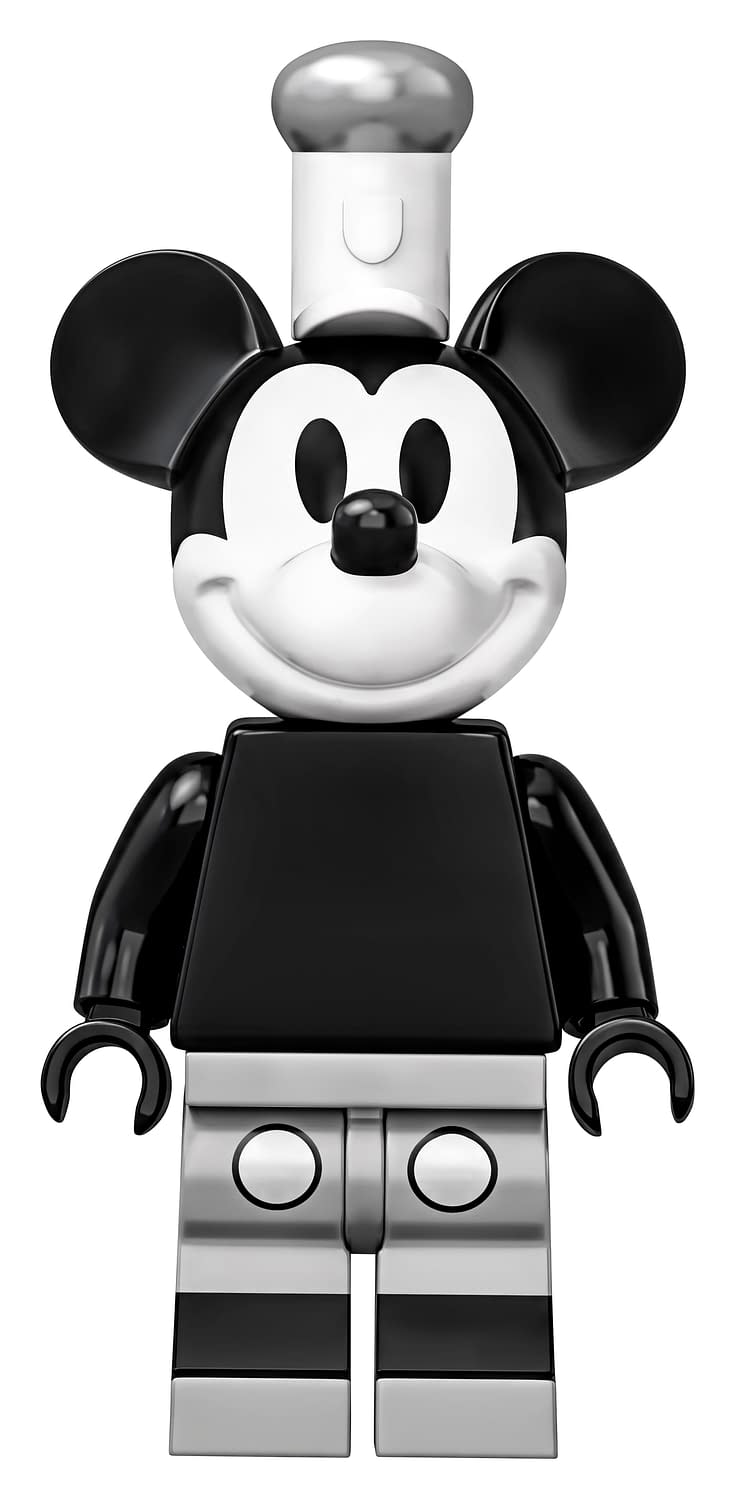 mickey mouse lego black and white