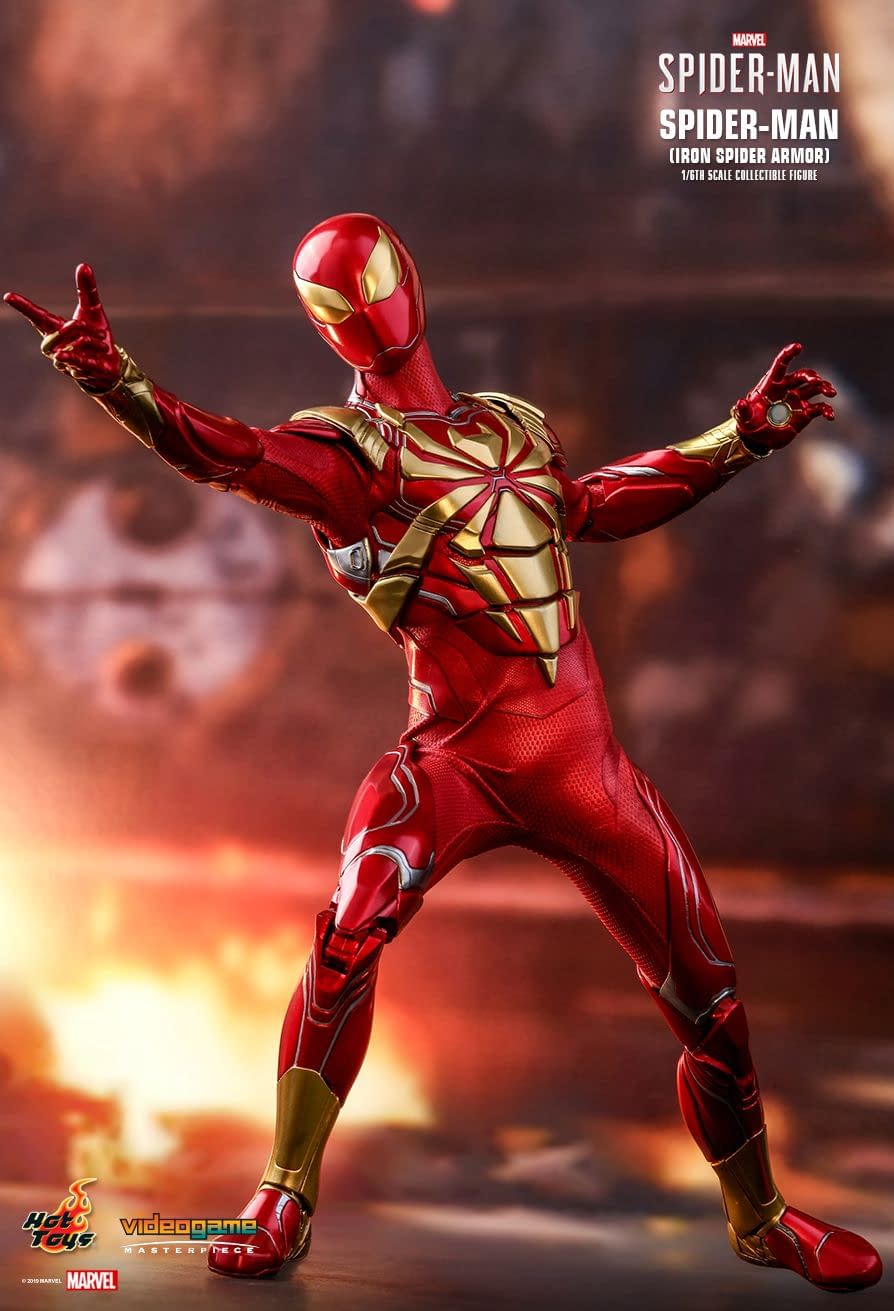 hot toys iron spider man