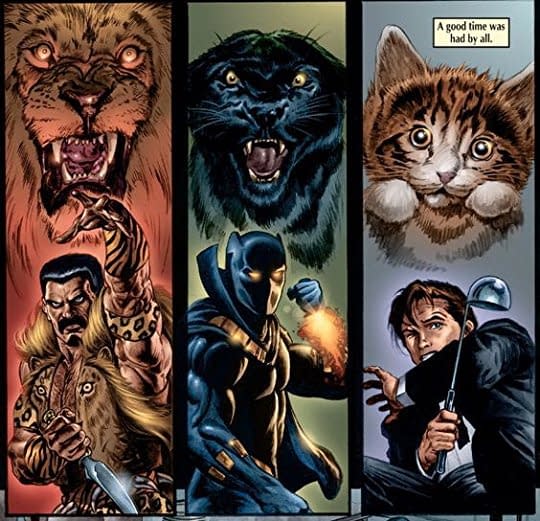 Marvel Knights Black Panther #6 art by Joe Jusko and Avalon Studios