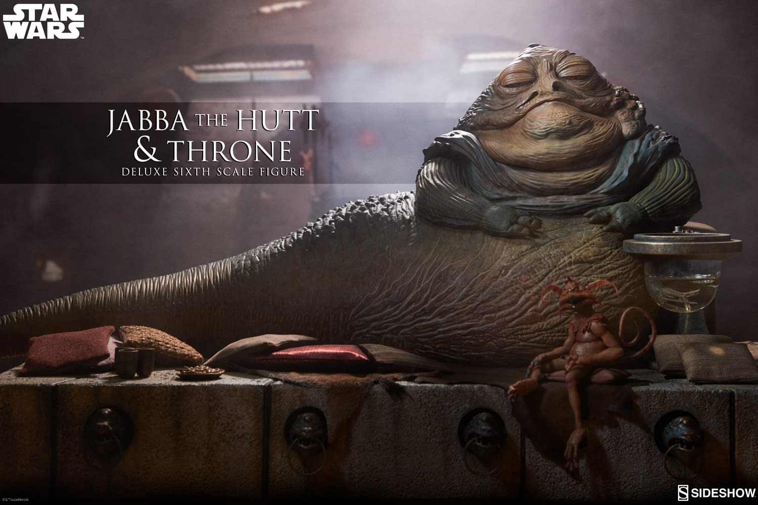 Jabba The Hutt Lines Jabba The Hutt Joins Sideshow Collectibles' Sixth Scale Figure Line