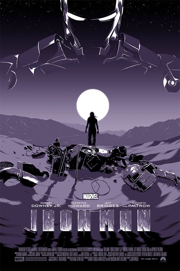Mondo Marvel Studios 10 Anniversary Iron man by Koehler Variant