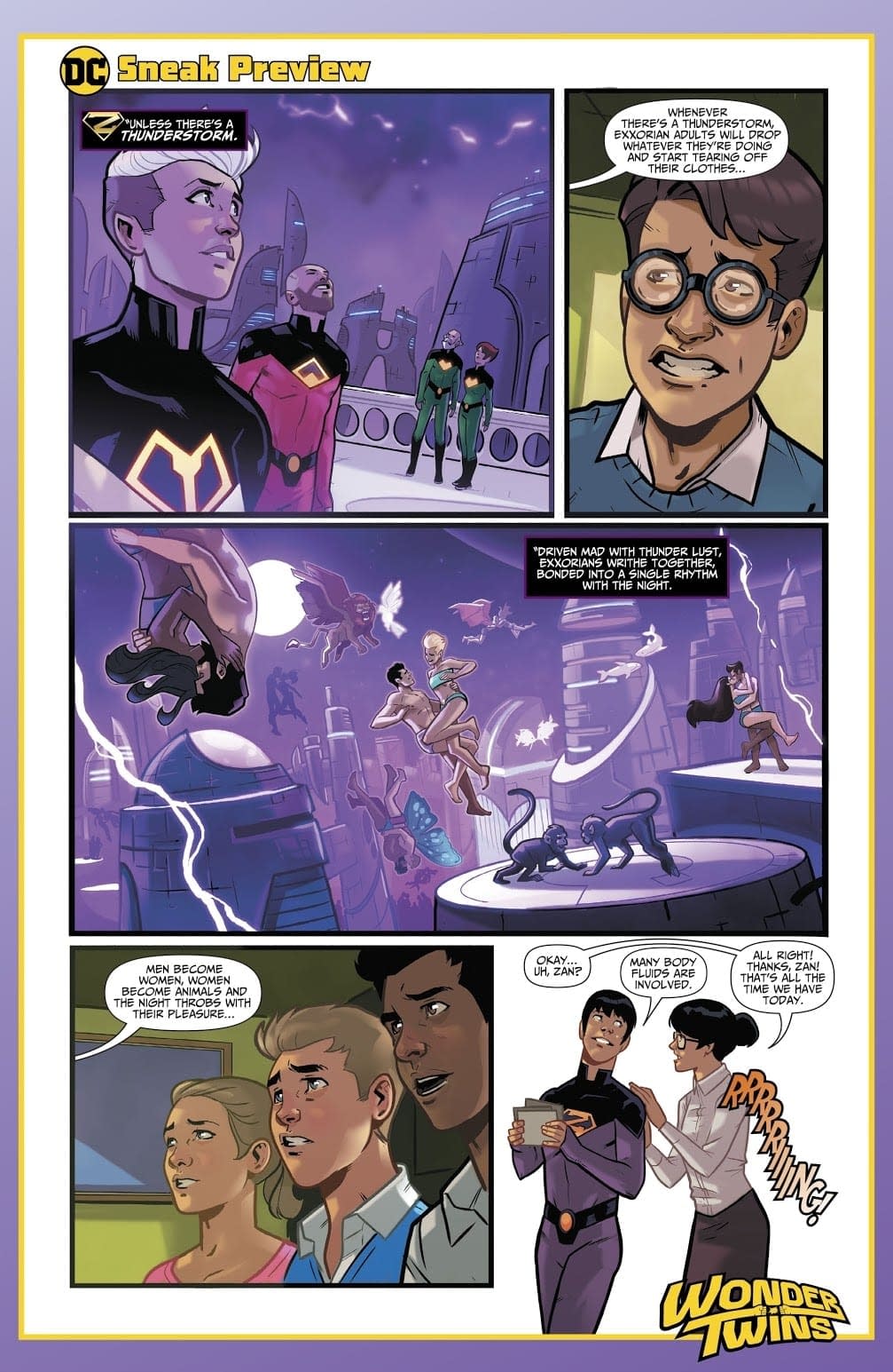 Re Preview The Sex Lives Of The Exxorians In Wonder Twins 1