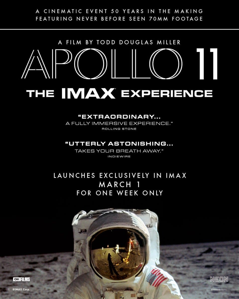 The Apollo 11 Documentary is Coming to IMAX for One Week