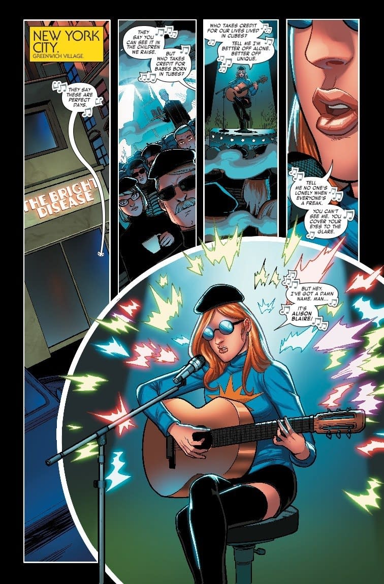 Dazzler's Hippie Hipster Makeover in Apocalypse and the X-Tracts #1