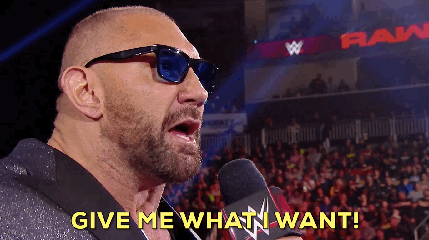 Dave Bautista cuts a promo on Triple H ahead of WrestleMania 35.