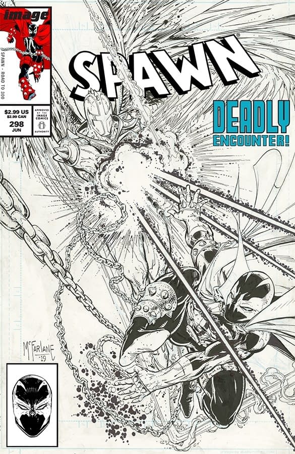 Todd McFarlane Self-Swipes Amazing Spider-Man For Spawn #298 and the War To 300