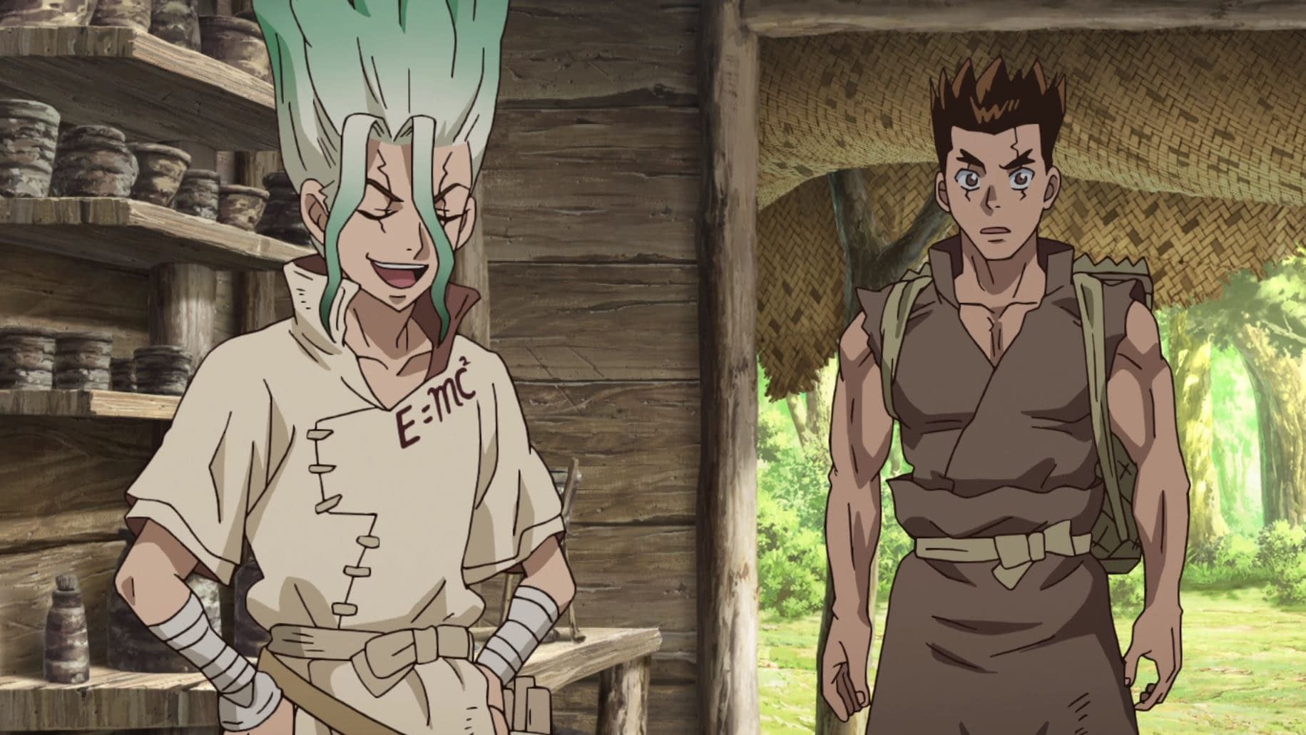 Dr Stone Season One Episode One Two Friends Awake In Chilling Stone World Spoilers