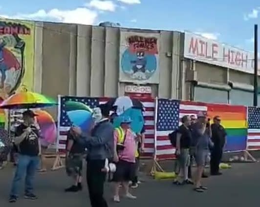 "Proud Boys" Protest Mile High Comics in Denver, Colorado, Over Drag Show