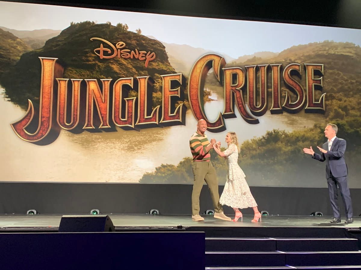 Emily Blunt and Dwayne Johnson fight about who's better on the Jungle Cruise