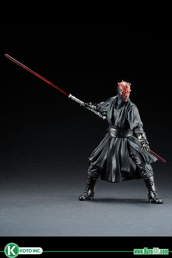 Darth Maul Kotobukiya Brings the Dark Side to Your Shelves