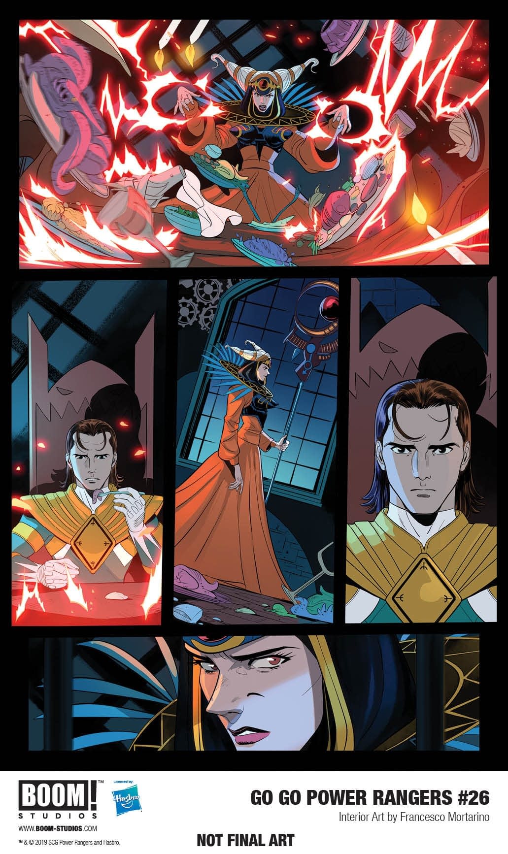 3 Pages from December's Go Go Power Rangers #36