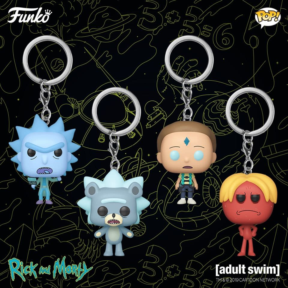 Rick and Morty LOT OF 3 Collectors Keyring.12 to collect 