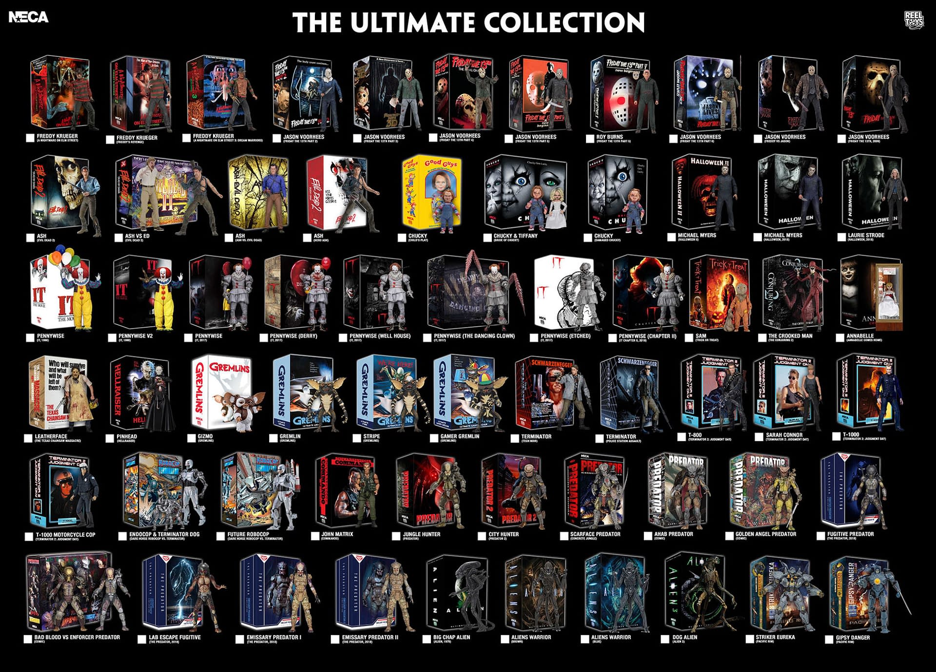 neca alien figures list