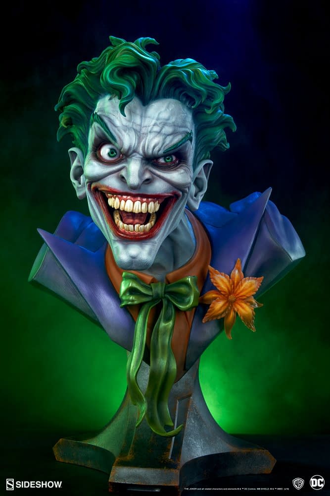 The Jokers Gets a Life Size Bust from Sideshow Collectibles