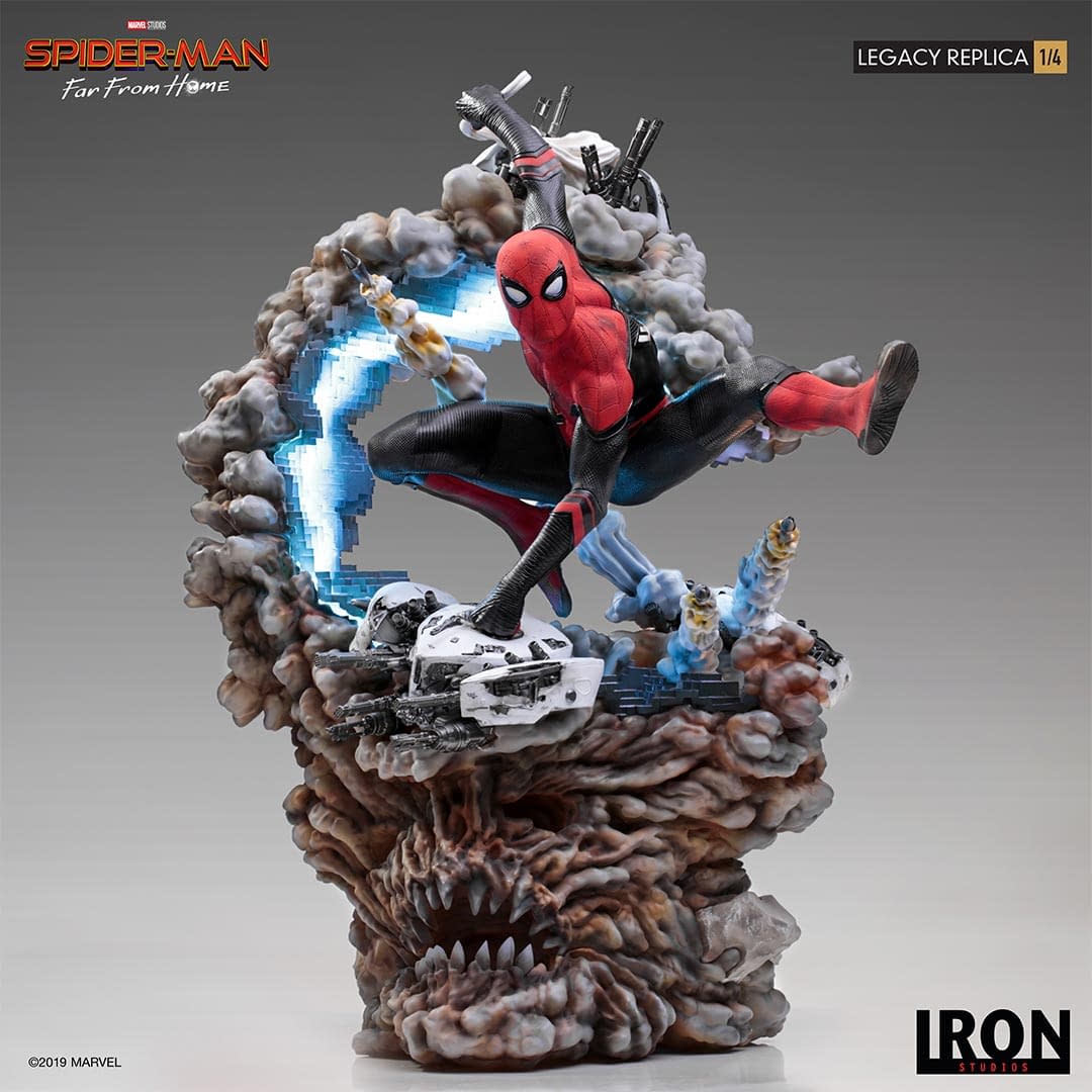 Spider-Man Breaks Free in New Iron Studios Statue