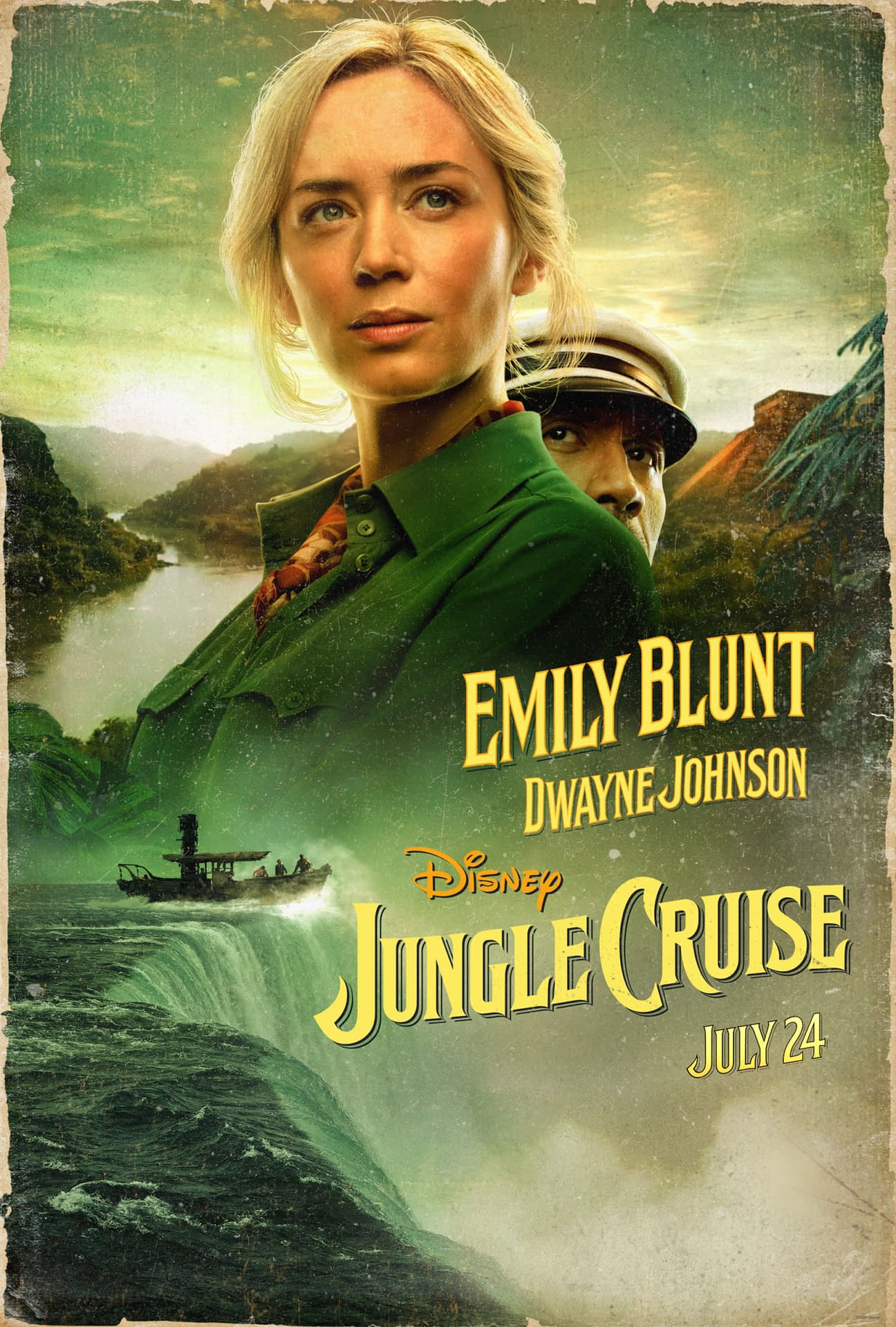 "Jungle Cruise" New Trailer Tomorrow, 2 New "His and Her" Posters