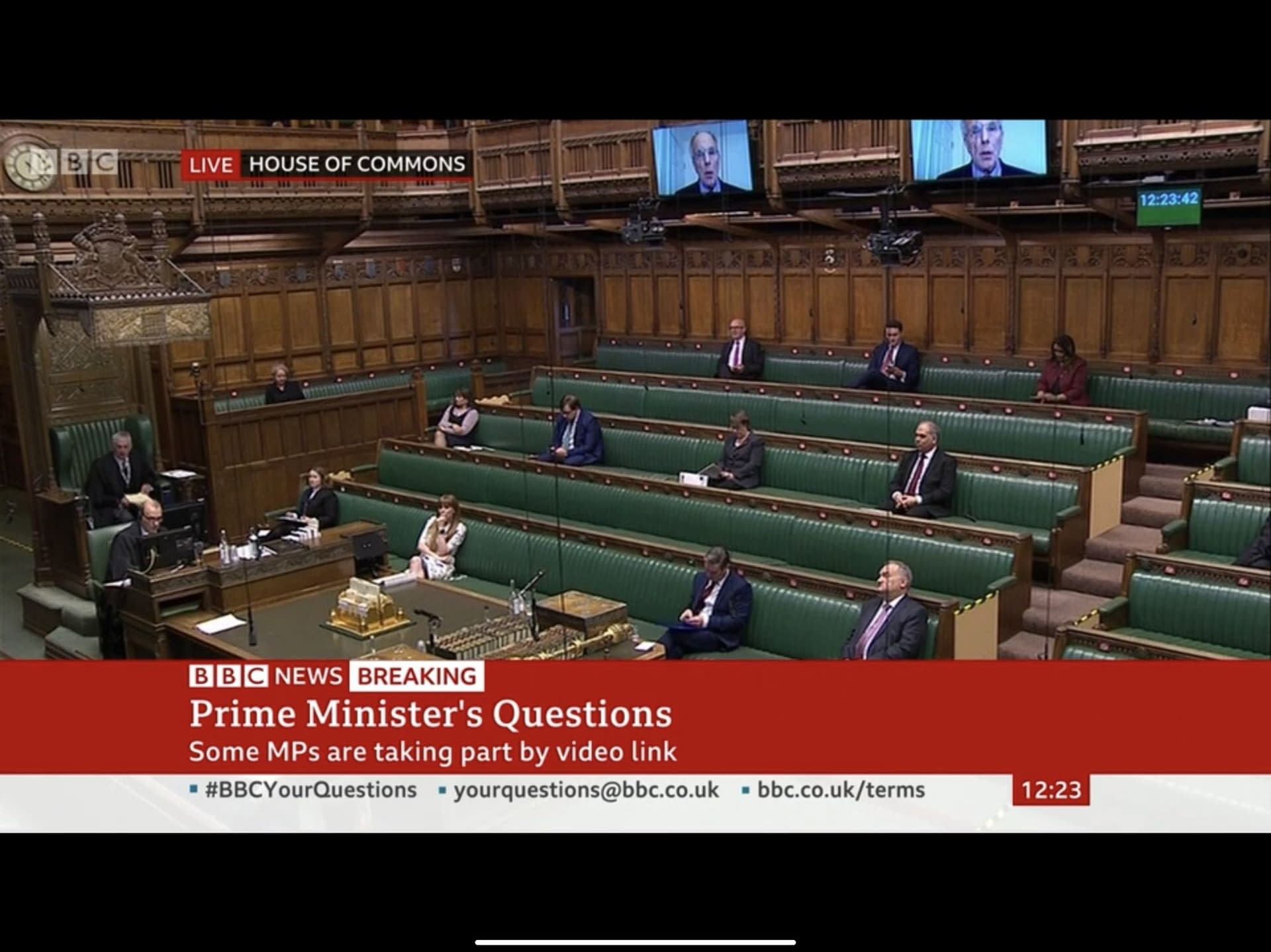 Today, Prime Minister’s Question Time Went SemiVirtual