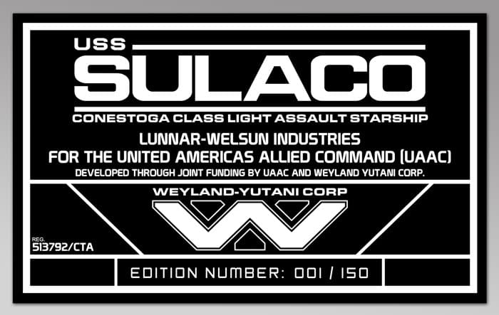 Aliens USS Sulaco Replica from Hollywood Collectibles Group