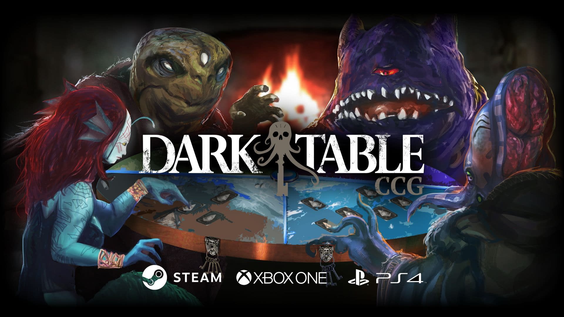 the dark table