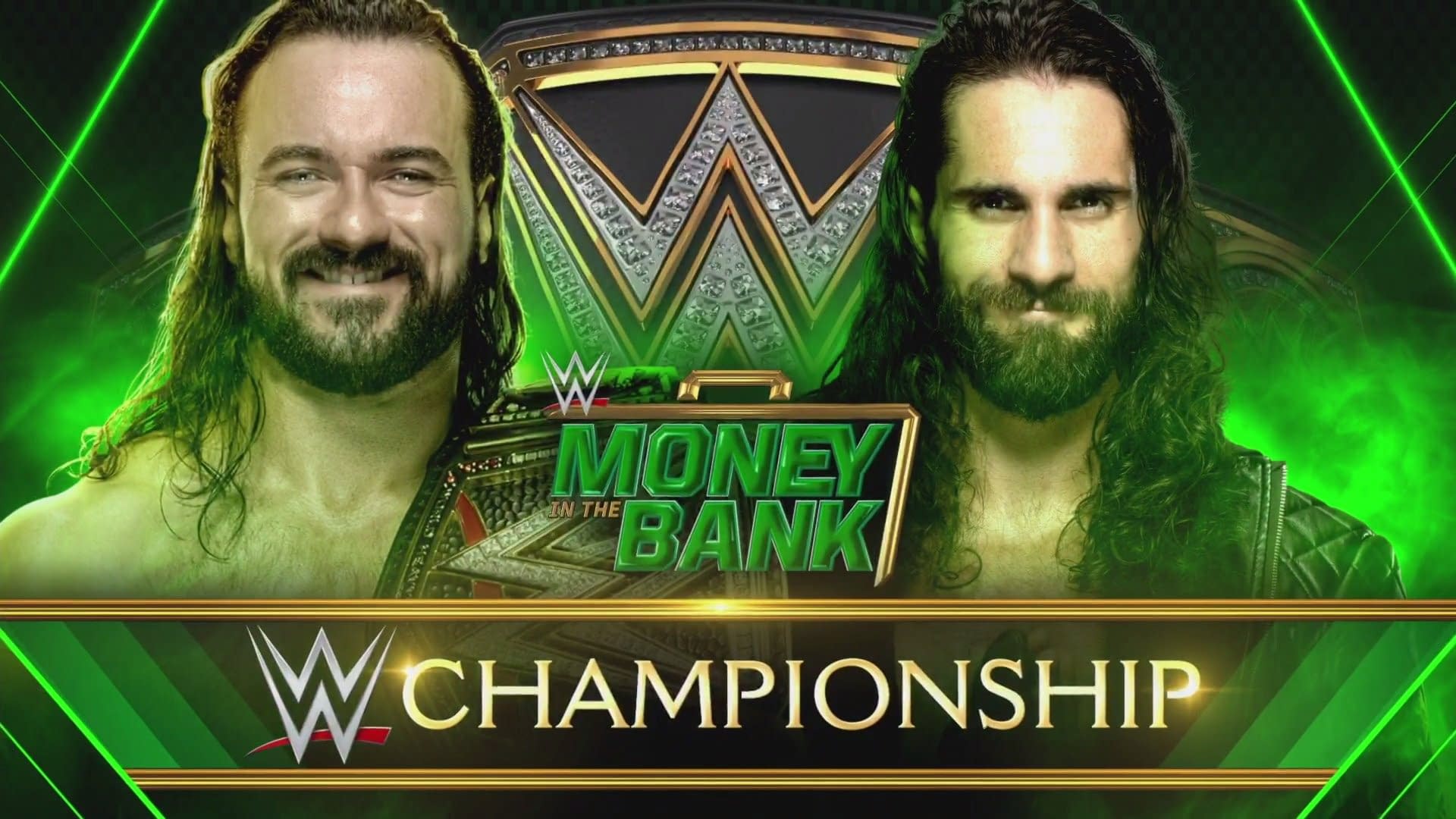 WWE Champion Drew McIntyre vs Seth Rollins WWE Money in the Bank
