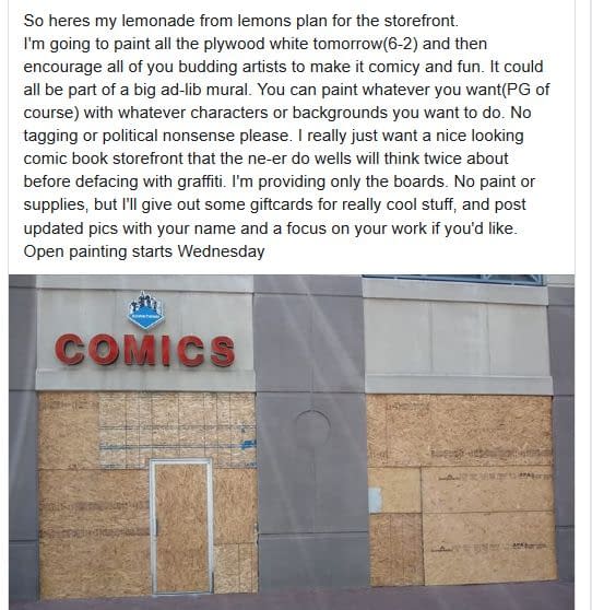 5 More Comic Book Stores Damaged Or Looted Last Night.
