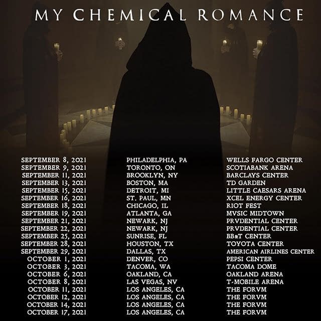 My Chemical Romance North American Tour Dates Rescheduled to 2021