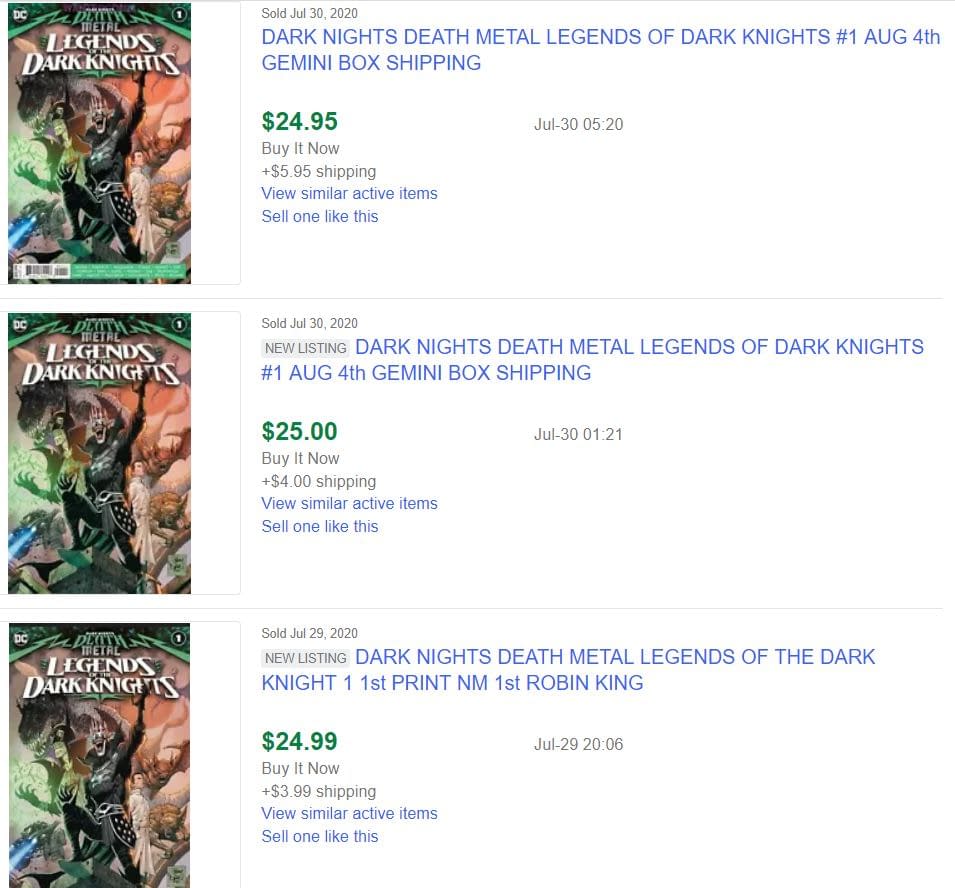 Details about   Death Metal Legends Dark Knight #1 NEW/UNREAD 1st Printing Comic 1ST ROBIN KING!