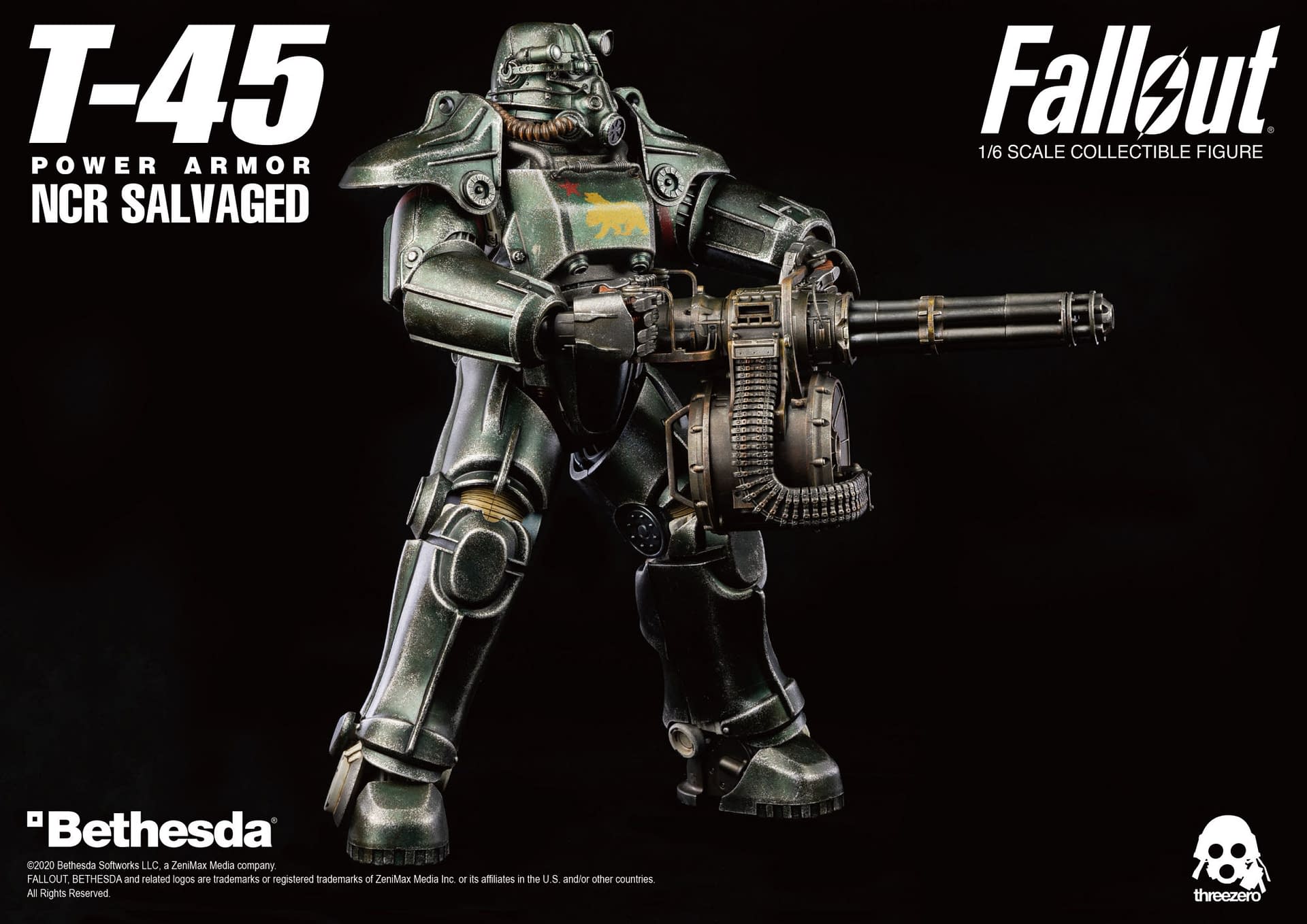 Fallout T 45 Ncr Power Armor Figure Coming To Threezero