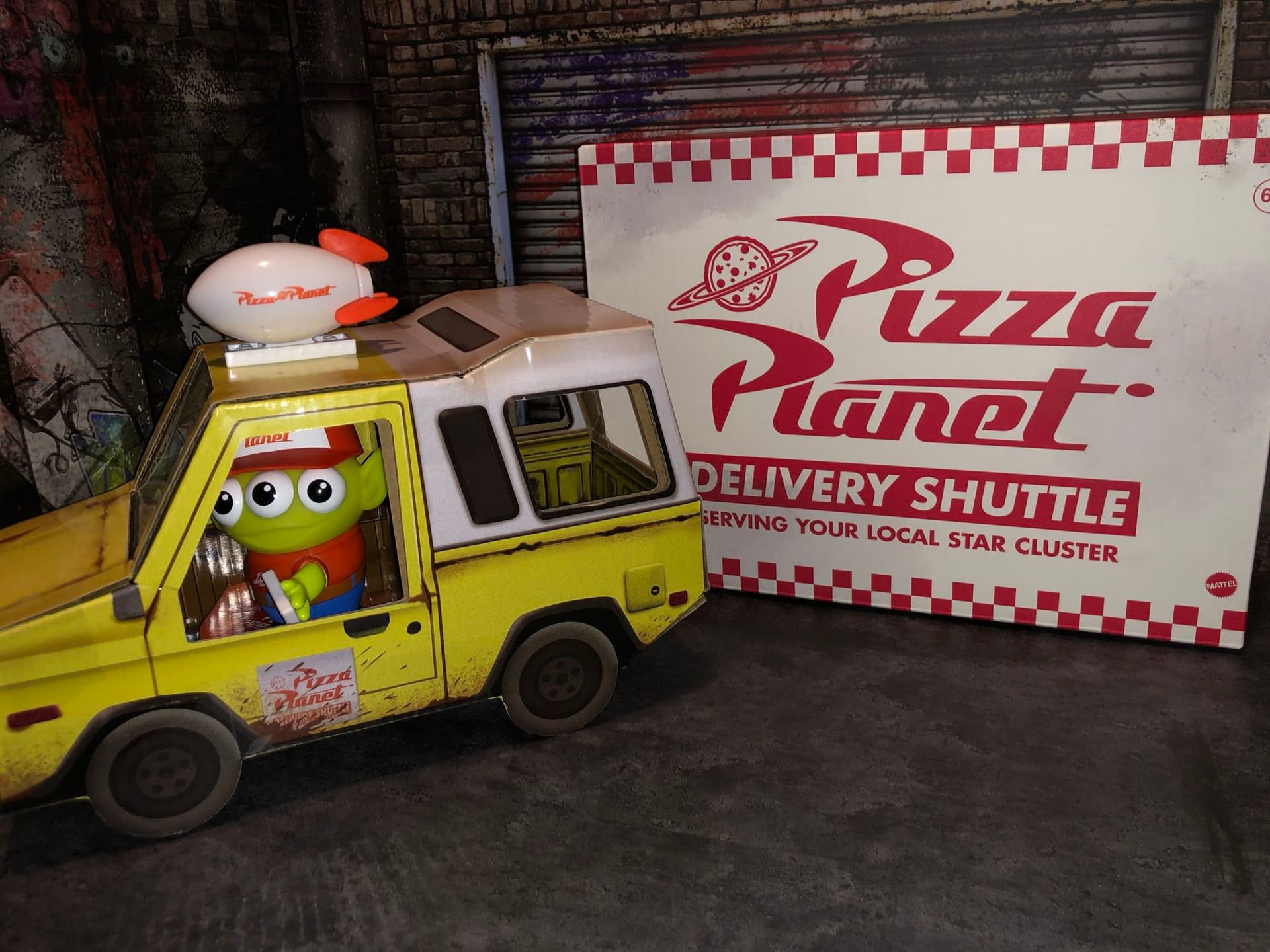 pizza delivery truck from toy story