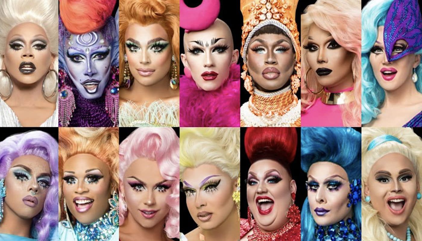 The season nine cast of rupaul's drag race. 