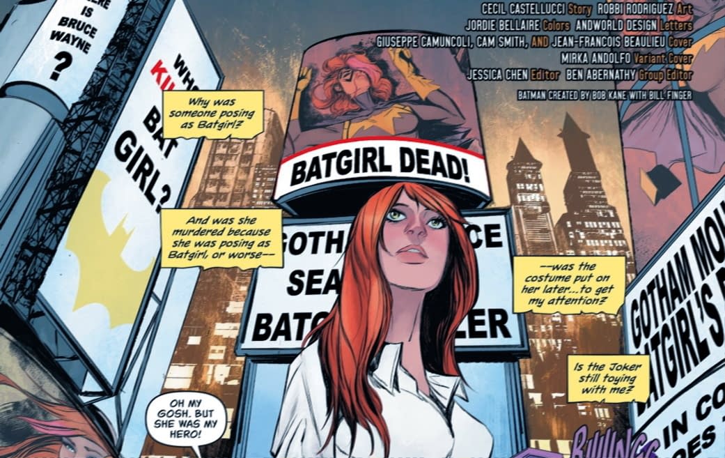 Batgirl 49 Suggests Joker Lives But Someone Else Doesn T Spoilers