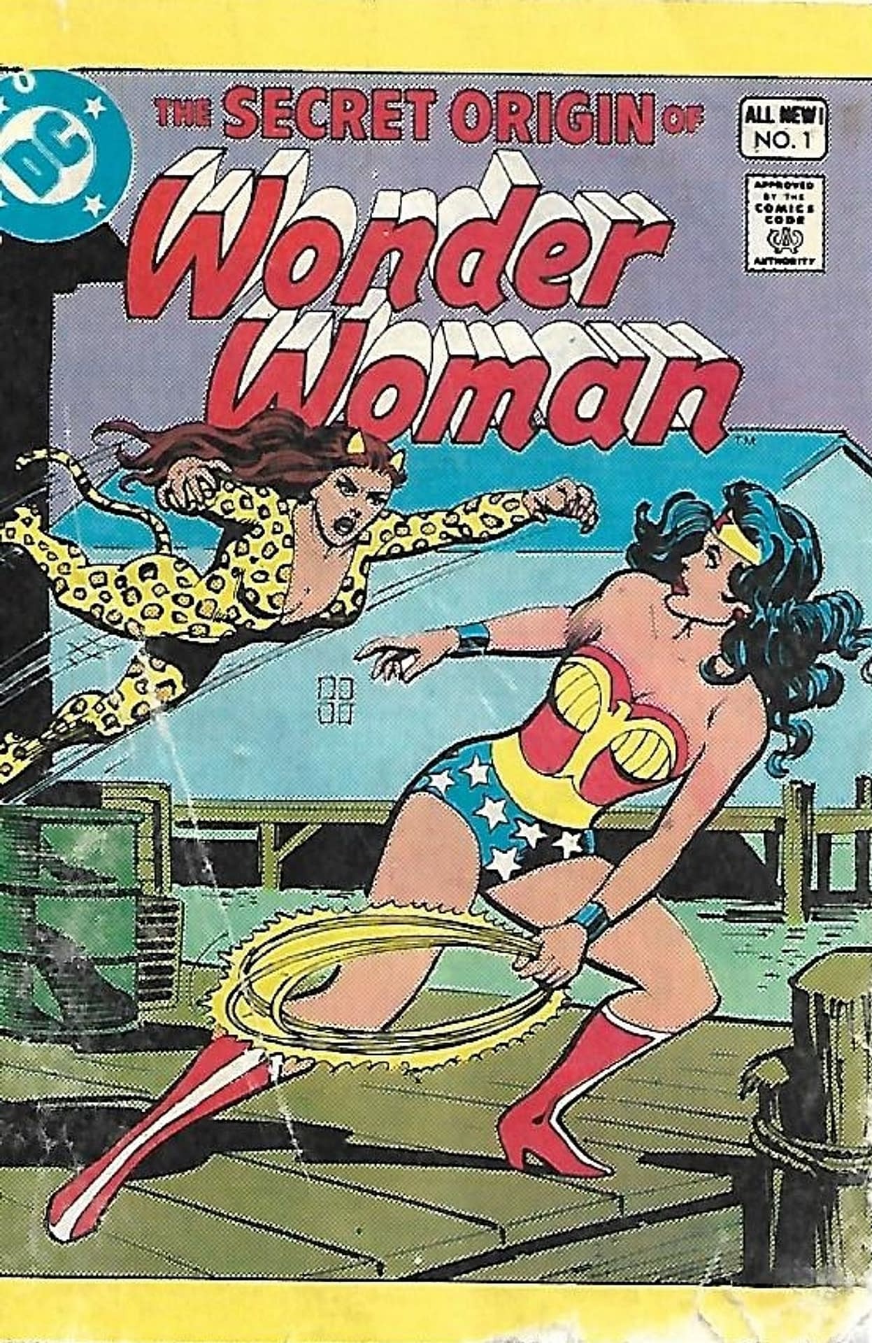 WONDER WOMAN PAGES FROM SUPER HEROES PUNCH-OUT BOOK 1980 VINTAGE REPRINT 