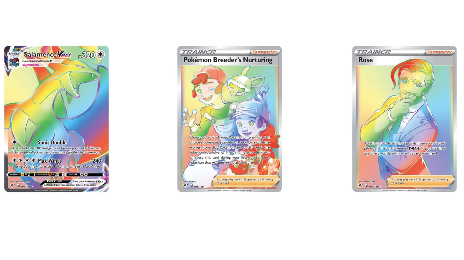 The Rainbow Rare Cards Of Pokemon Tcg Darkness Ablaze