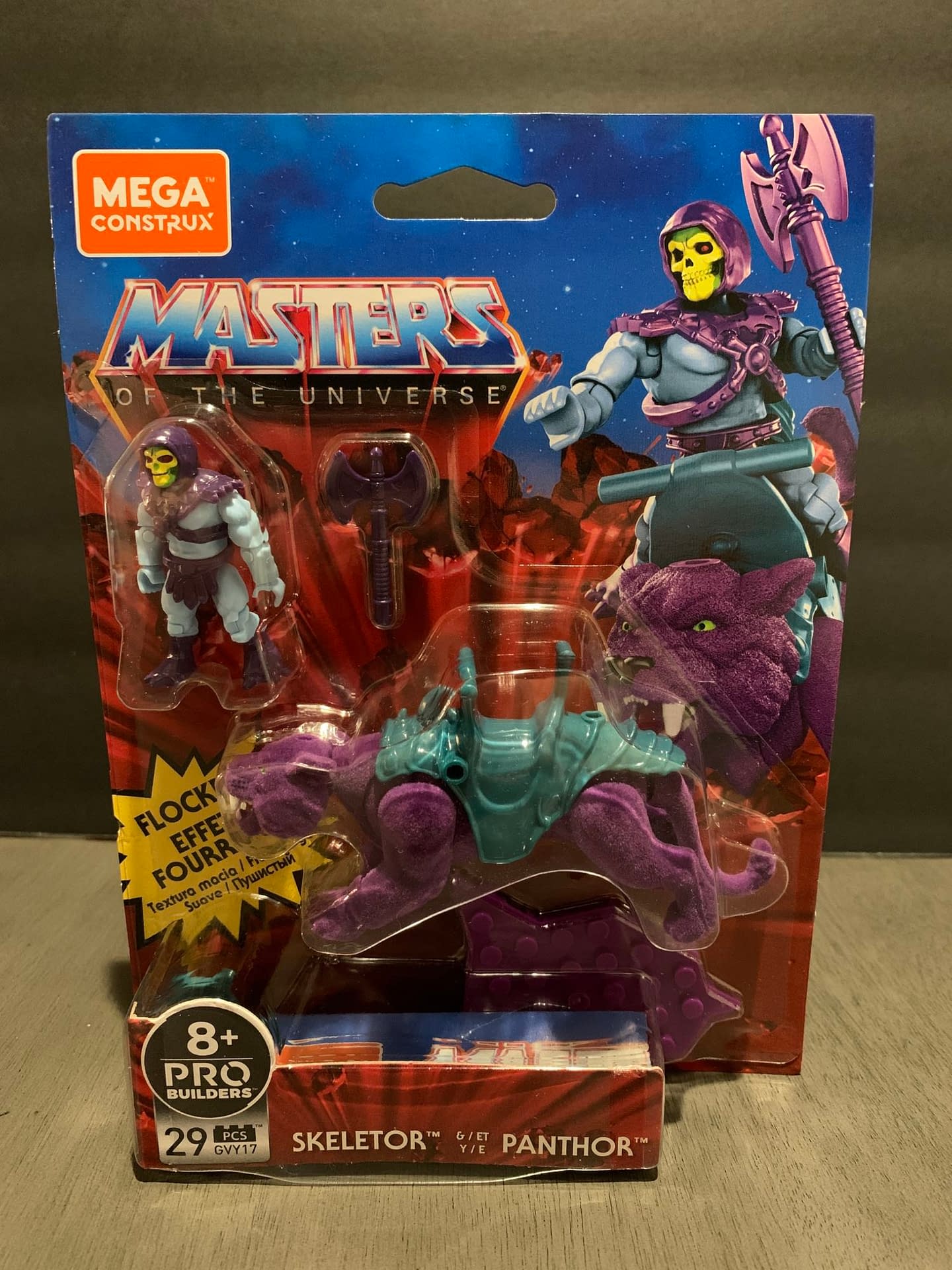 SKELETOR and PANTHER GVY17 MASTERS OF THE UNIVERSE MEGA CONSTRUX 