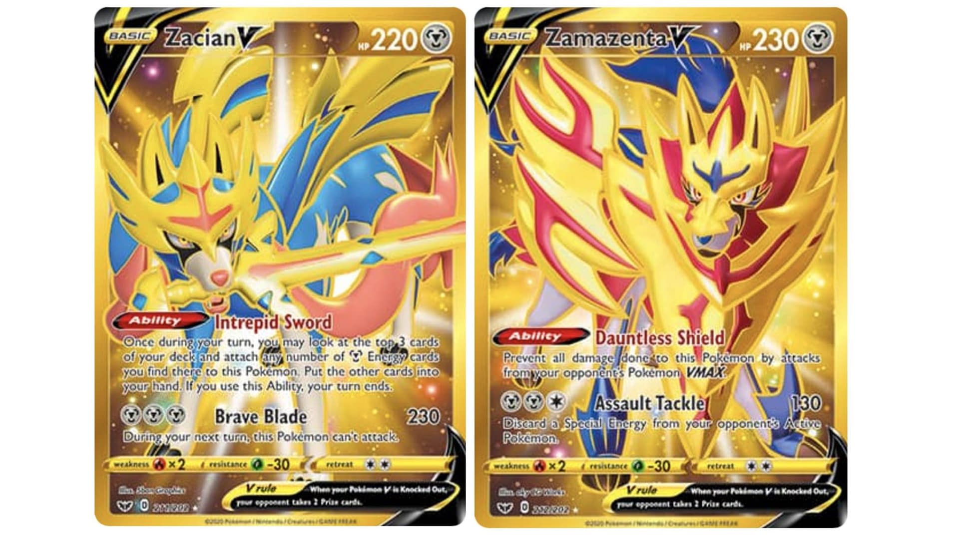 The Secret Rare Gold Cards Of Pokémon Tcg Sword And Shield Part 1