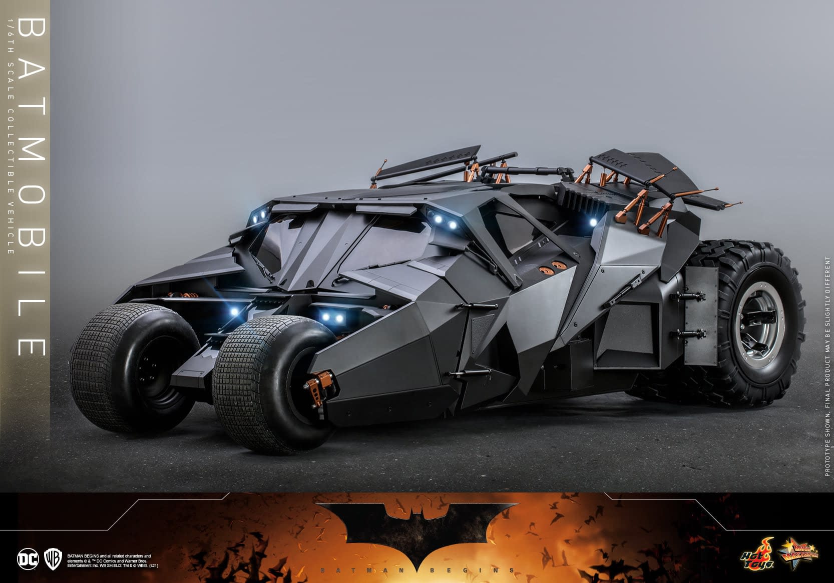 Batmobile Tumbler Prototype Batman Begins Movie 1:43 IXO Altaya Eaglemoss 