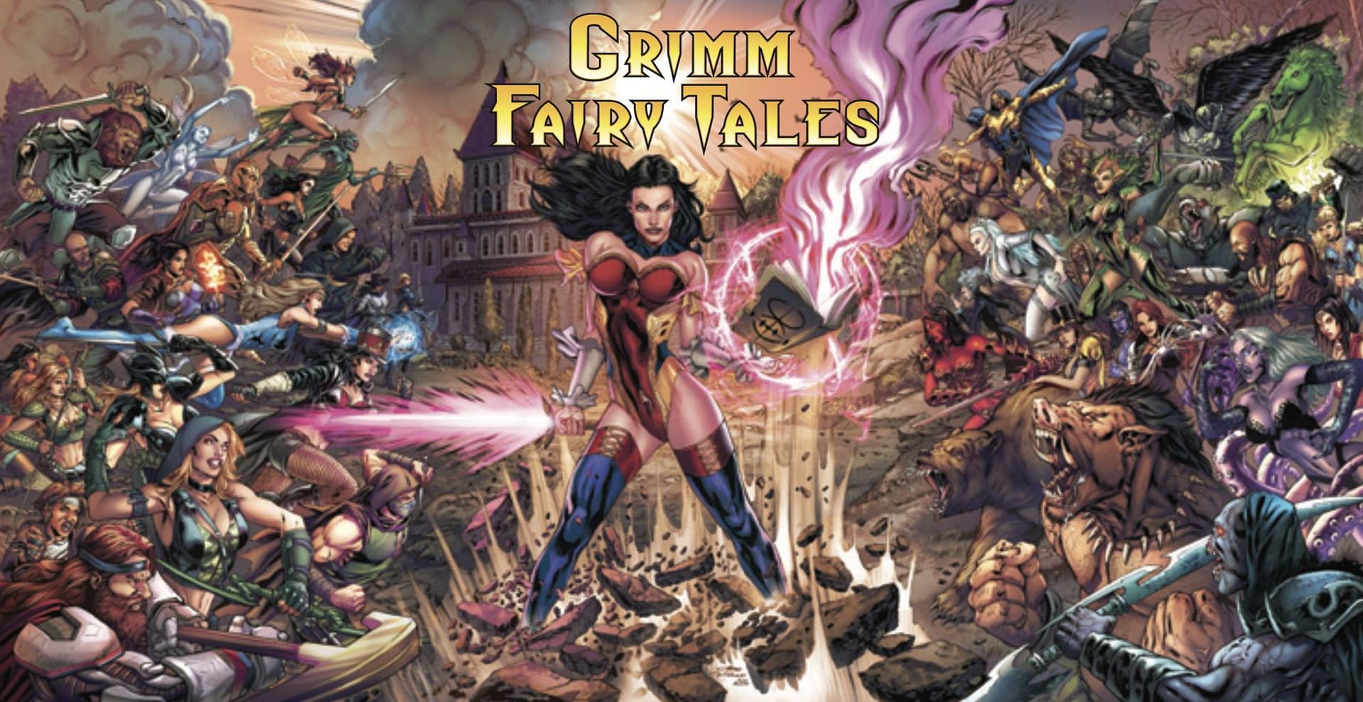 A cover Zenescope comic Grimm Fairy Tales Animated One-Shot 