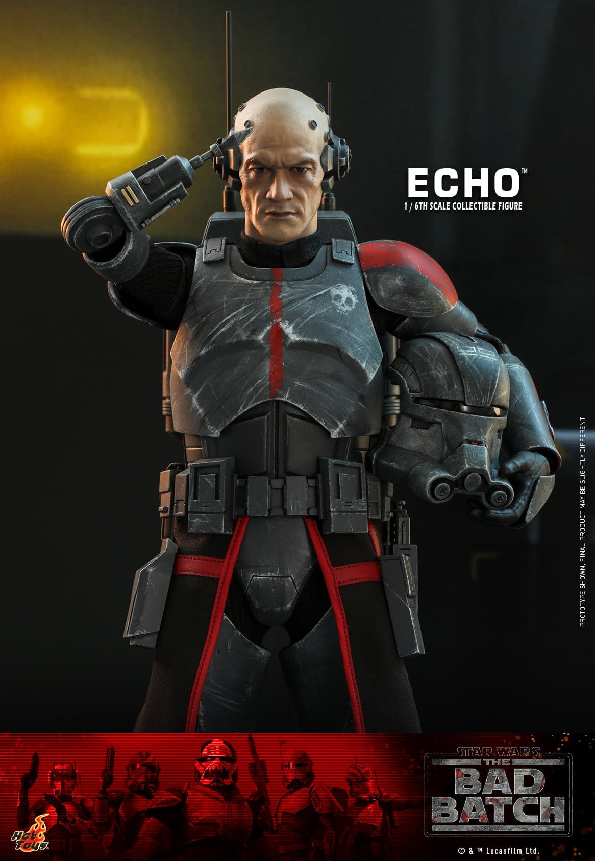 Star Wars The Bad Batch 1/6 Scale Echo Figure Deploys At Hot Toys