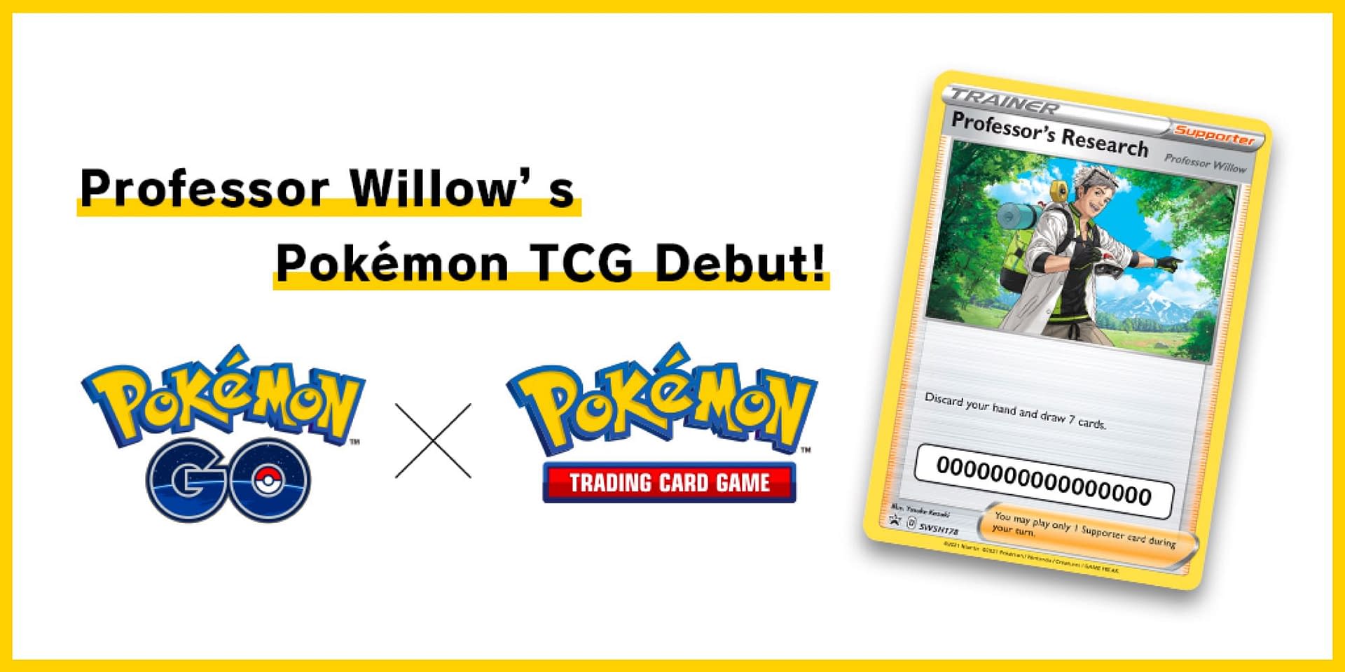 Code Only Pokemon SWSH178 Professor Willow Special Research Promo Card