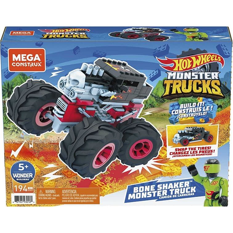 Mattel Reveals Mega Construx X Hot Wheels Monster Truck Sets