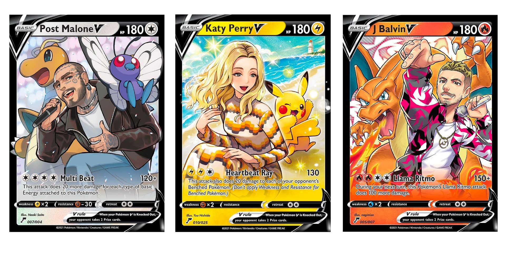Pokémon TCG Will Release Katy Perry, Post Malone Cards