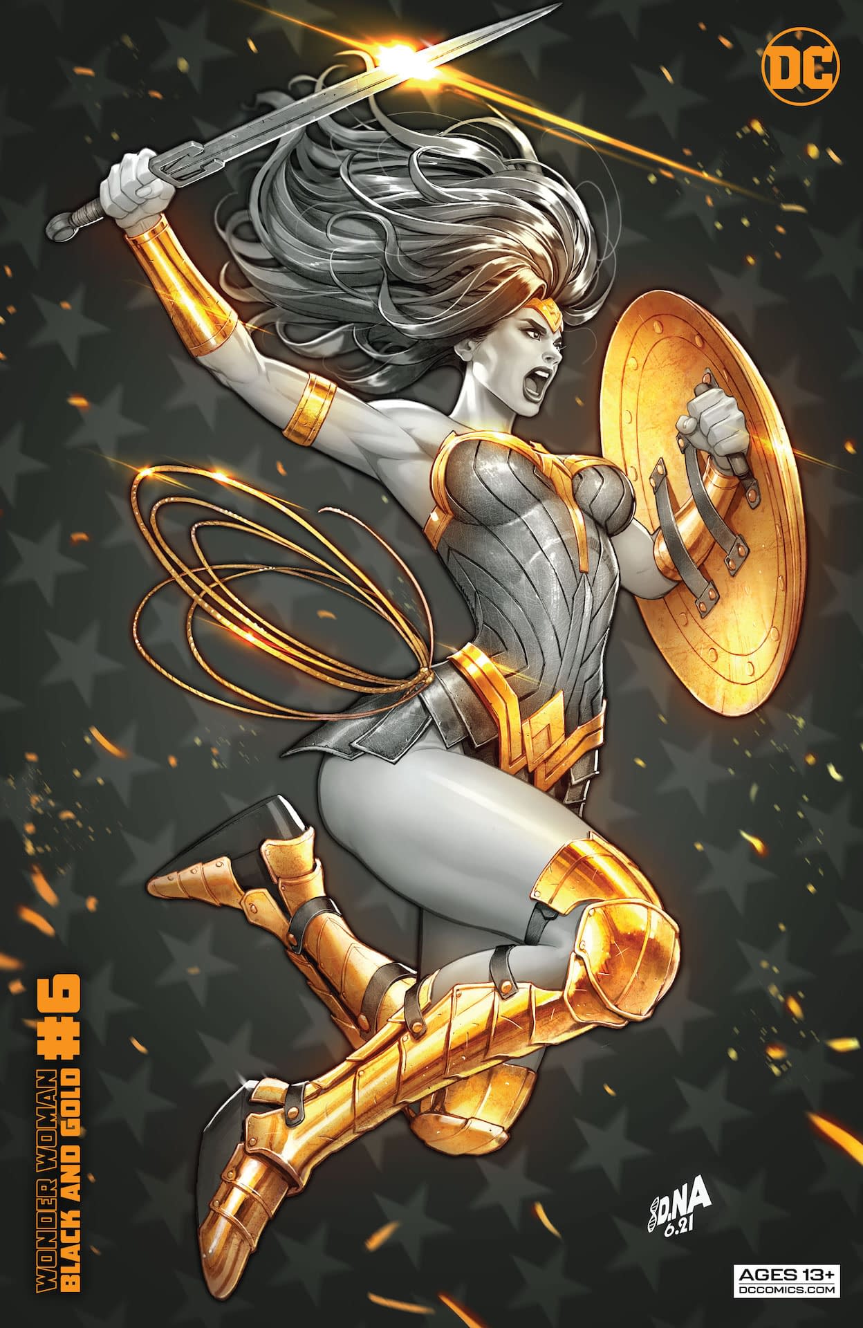 DC Comics WONDER WOMAN BLACK AND GOLD #6 first printing cover A
