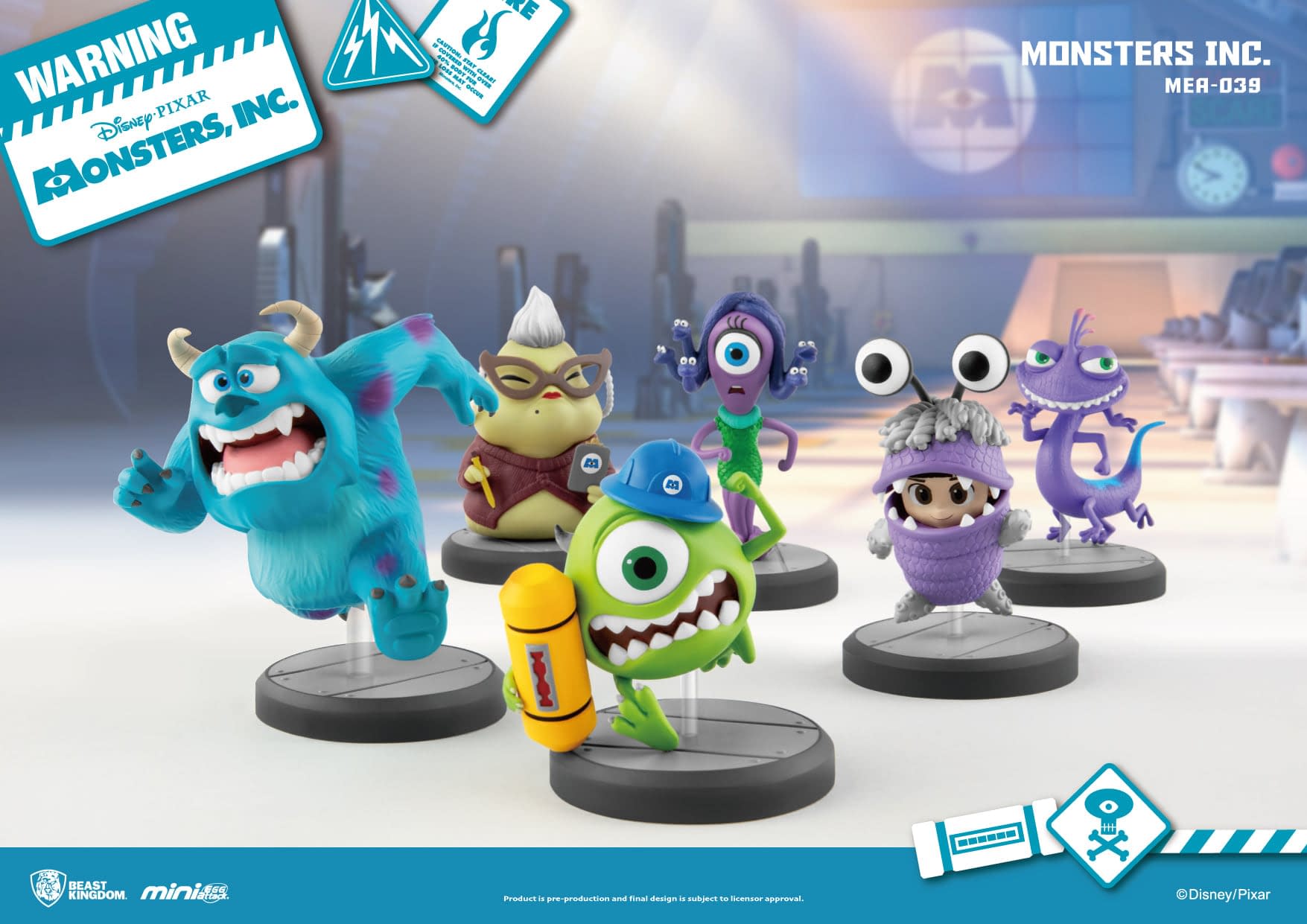 Monsters Inc. Gets New Mini Egg Attack Figures from Beast Kingdom