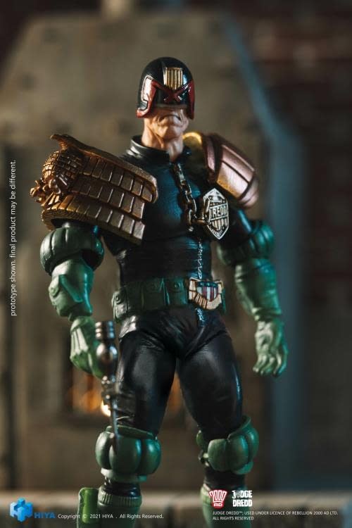 The First 2000 A.D. Judge Dredd 1:18 Scale Figure Arrives from Hiya Toys