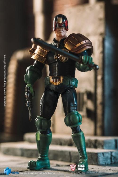 The First 2000 A.D. Judge Dredd 1:18 Scale Figure Arrives from Hiya Toys